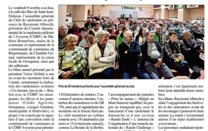 Retour sur l'assemblée générale