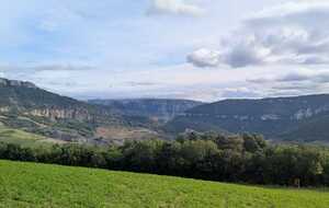 Paysage depuis les hauteurs de Compeyre