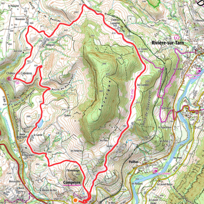 2026 10 18 Boucle autour de Compeyre - Boucle du dimanche 18 octobre 2026
14 Km 380 mètres de D+